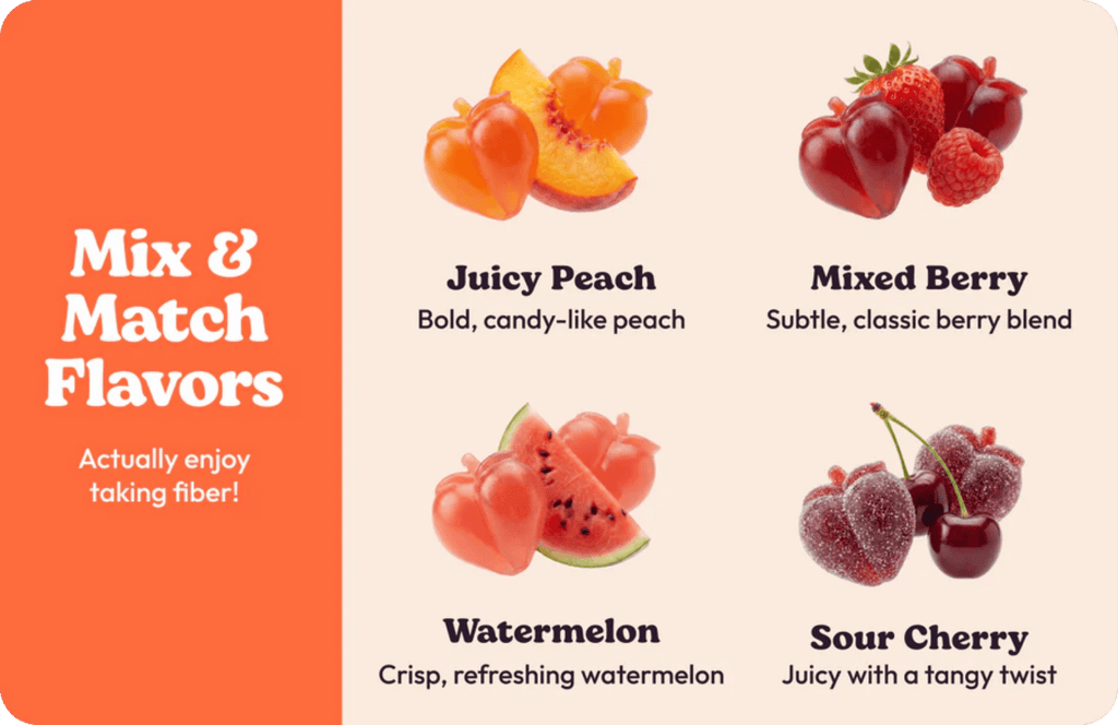 Peachy Clean™ Sugar-Free Pre+Probiotic Fiber Gummies